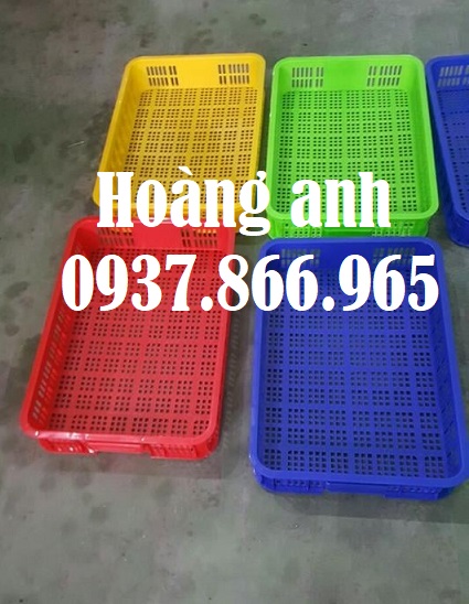 Sọt đựng rau củ trong siêu thị, sóng nhựa, bán sọt nhựa cao 10 toàn qu