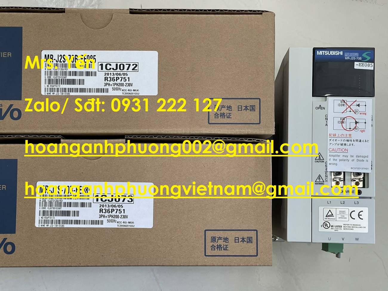 MR-J2S-70B-EE085 Bộ điều khiển Mitsubishi | Hoàng Anh Phương