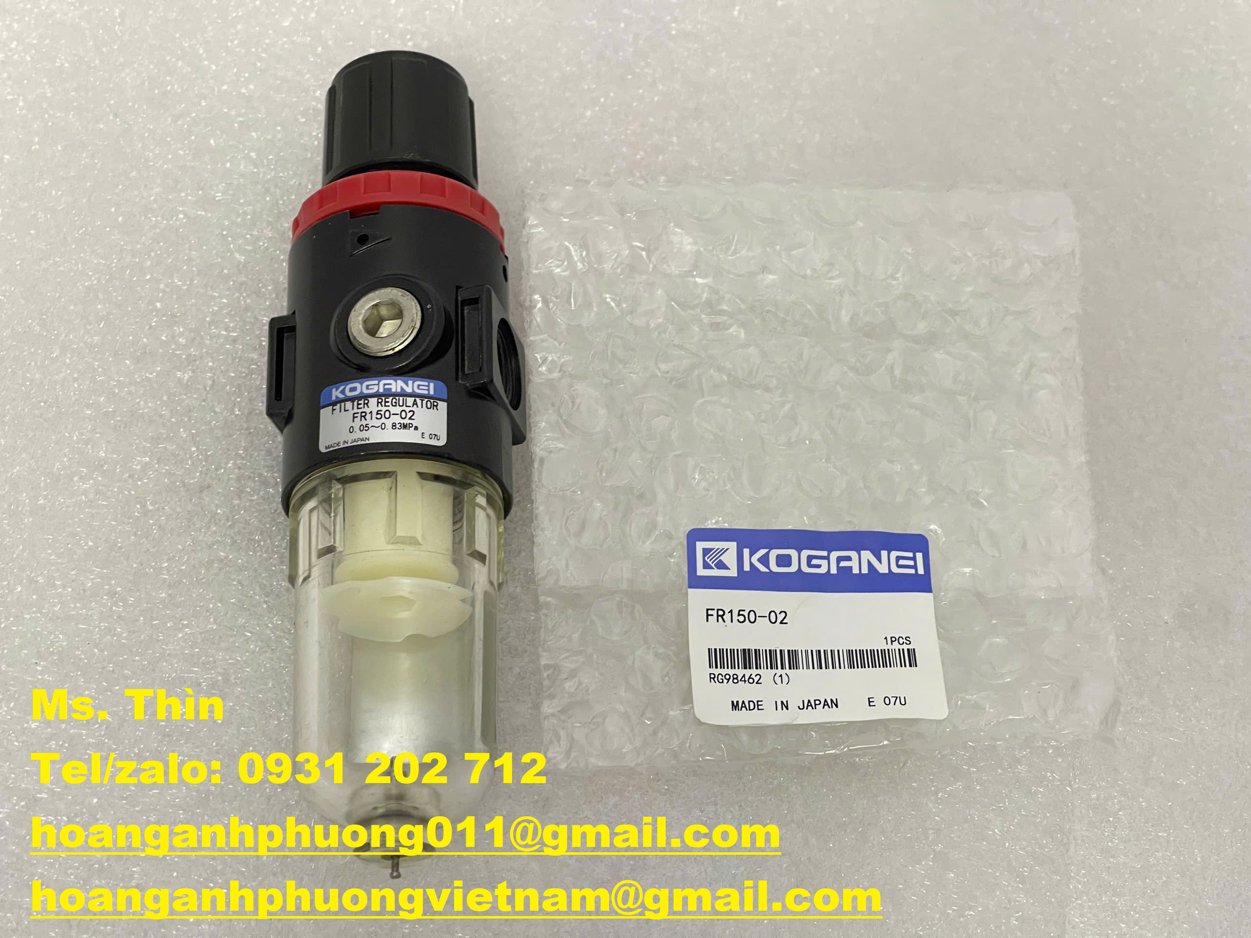 Koganei new 100% - bộ lọc khí FR150-02 - miễn phí giao hàng