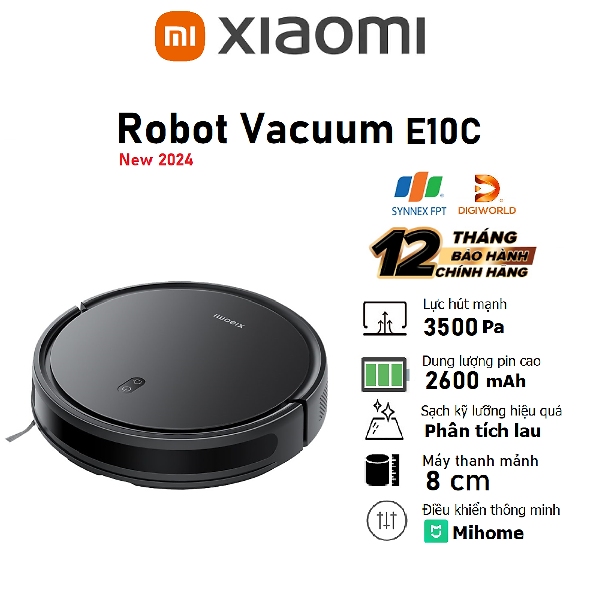 Robot hút bụi lau nhà Xiaomi Vacuum E10C