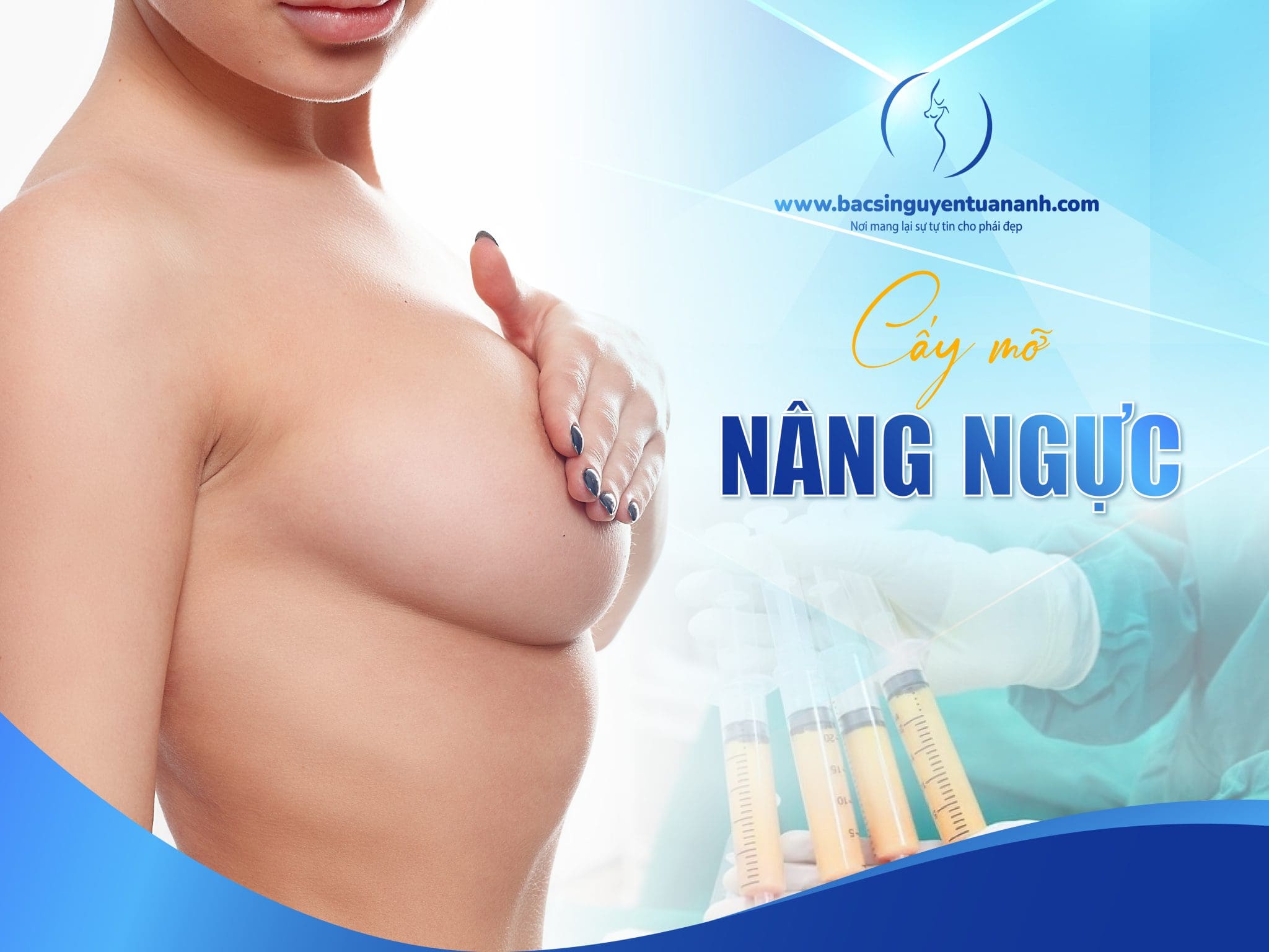 Cấy mỡ nâng ngực và những điều cần biết