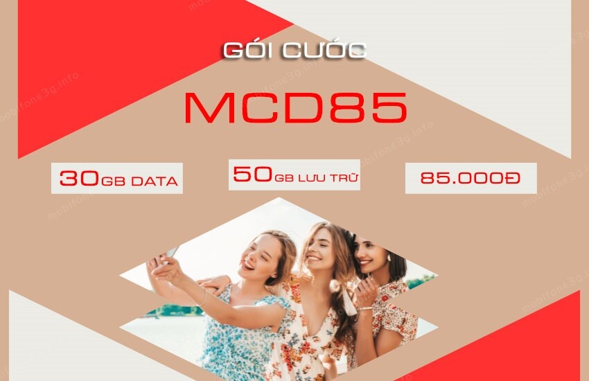 MCD85 MobiFone chỉ 85k/tháng – Bao xài trọn tháng, xả láng data