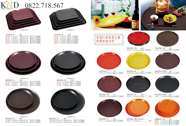 Khay nhựa abs, khay nhựa nhà hàng, khay nhựa đỏ đen