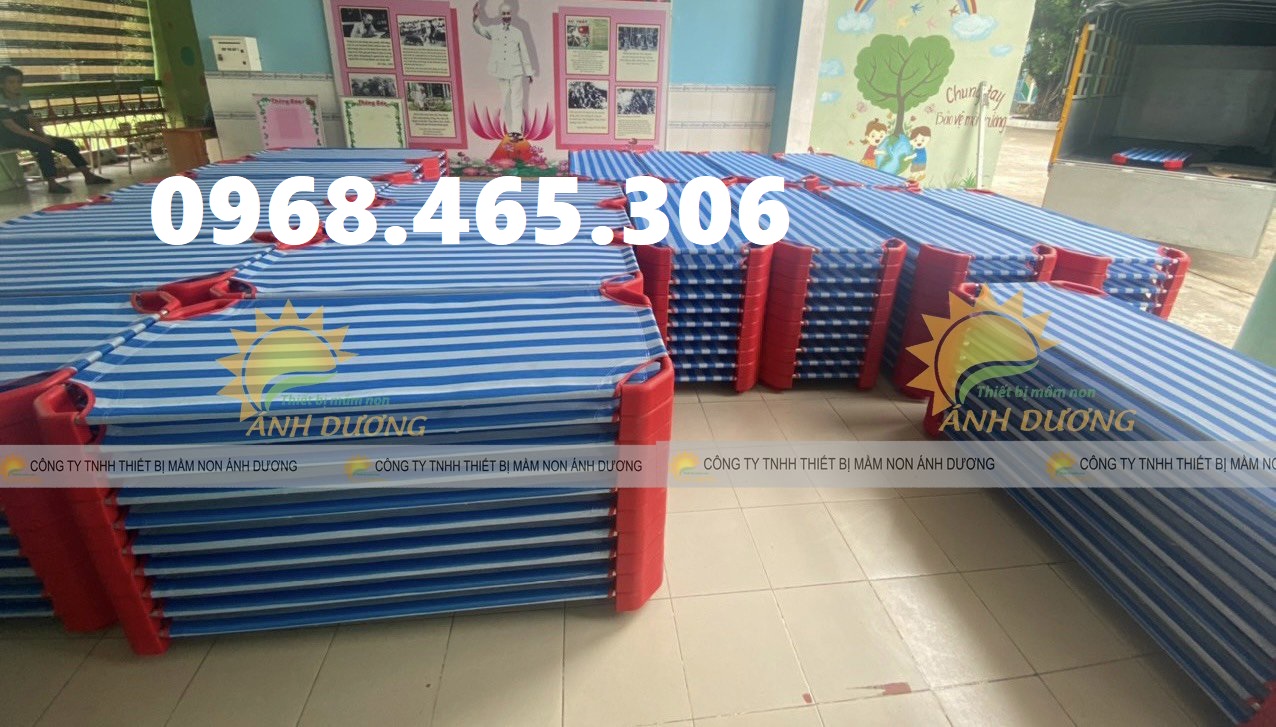 Giường lưới mầm non giá rẻ, giường lưới trẻ em