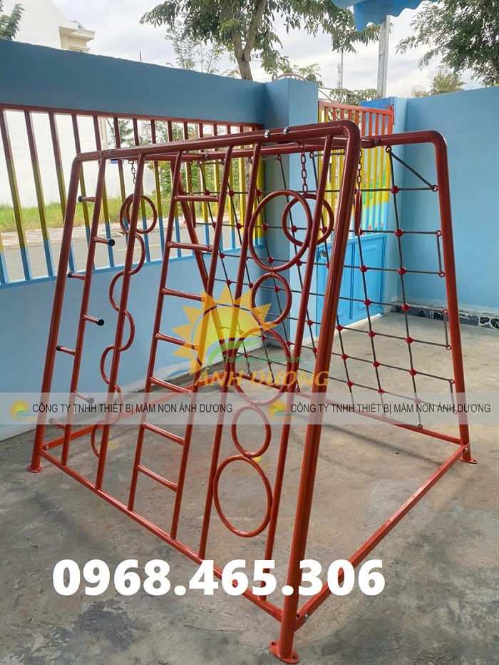 Thang leo sắt trẻ em, thang leo thể chất mầm non, thang leo dây trẻ em