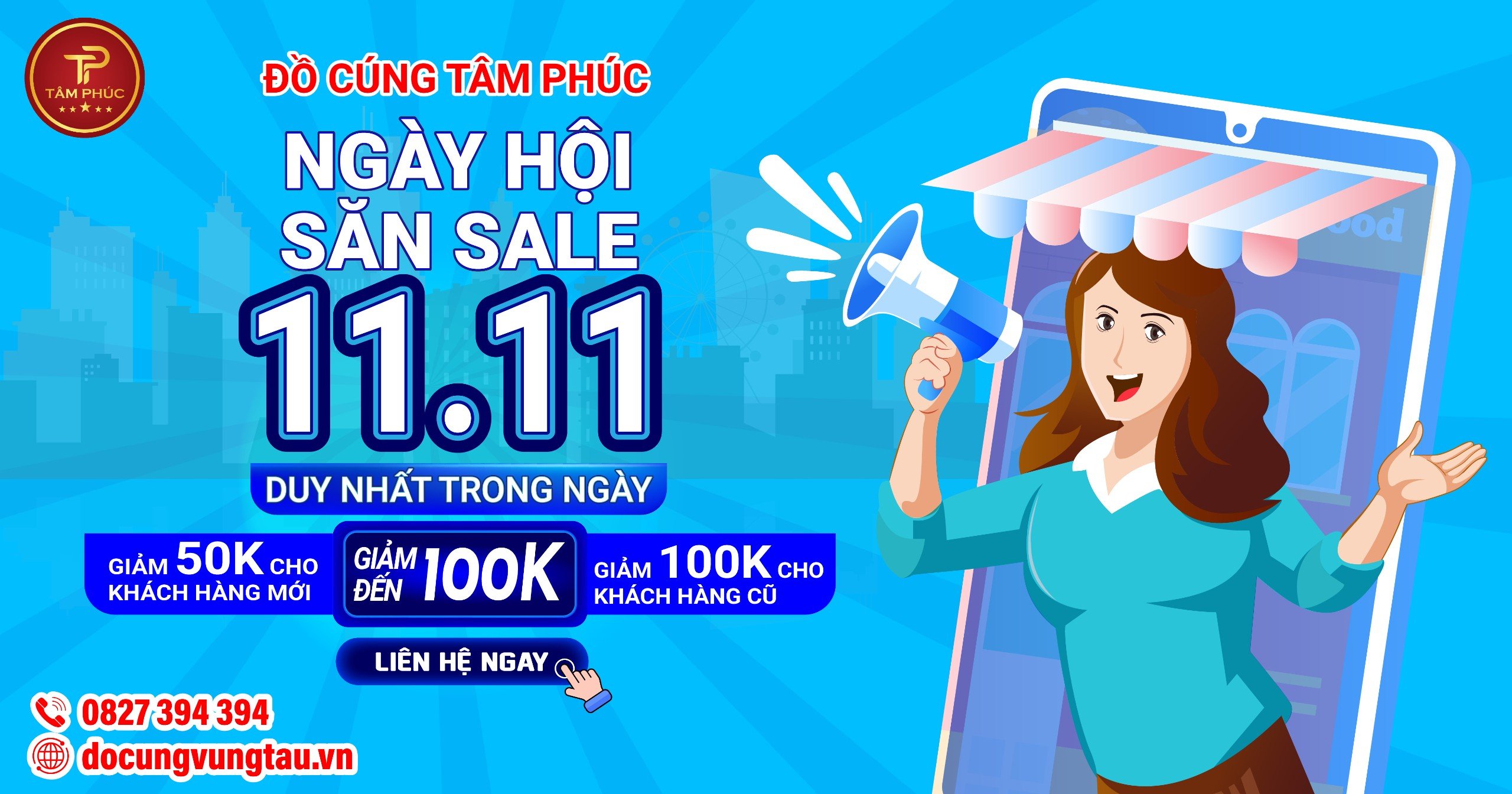 săn sale cùng đồ cúng Tâm Phúc.