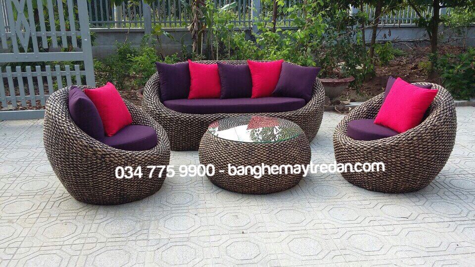 Bàn ghế sofa lục bình phòng khách