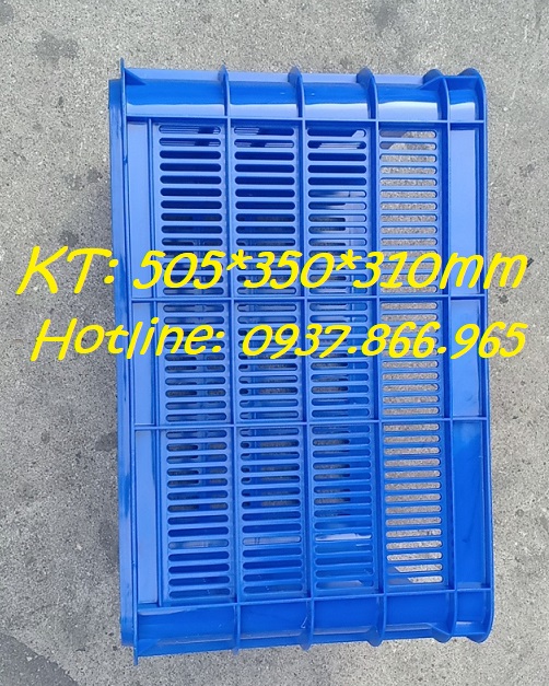 Sóng nhựa hở-sọt nhựa đặc đáy cao 31, sọt nhựa công nghiệp, sọt nhựa