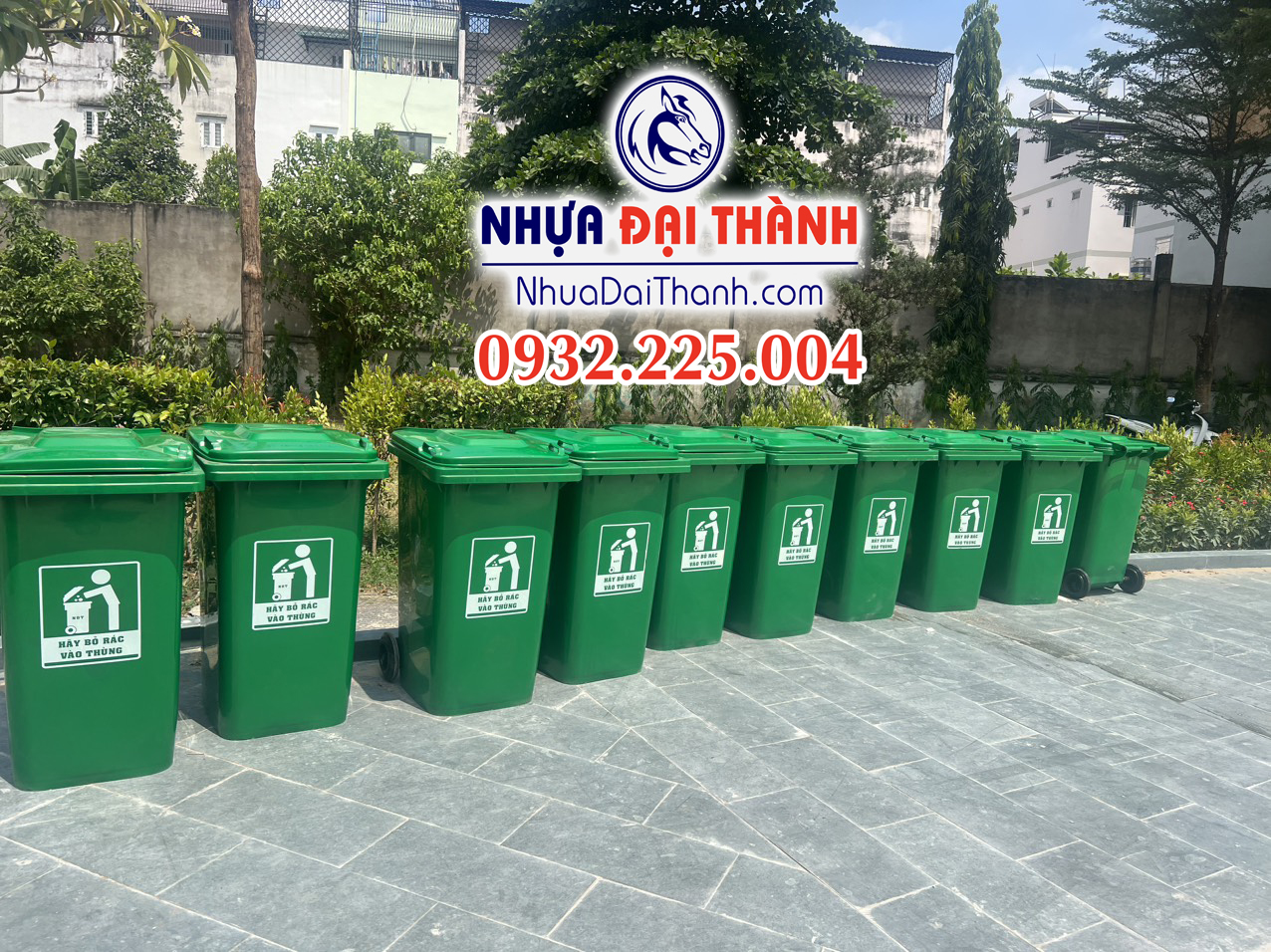 Thùng rác nhựa 240 lít HDPE chất lượng-Nhựa Đại Thành