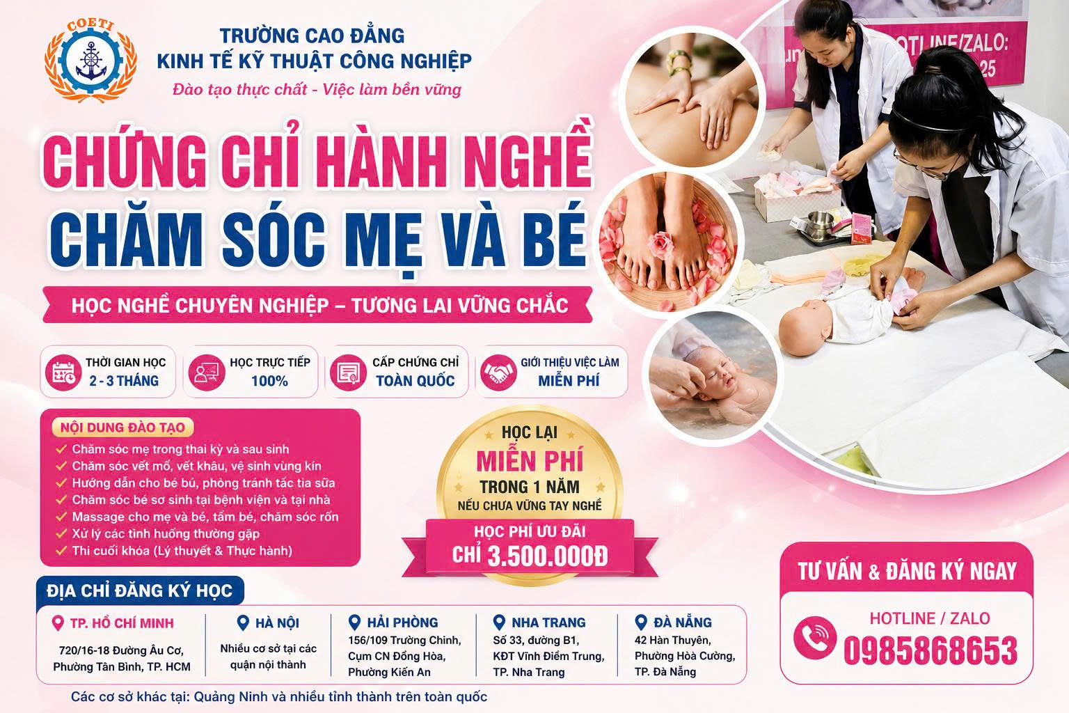 Khóa Học Chăm Sóc Mẹ & Bé