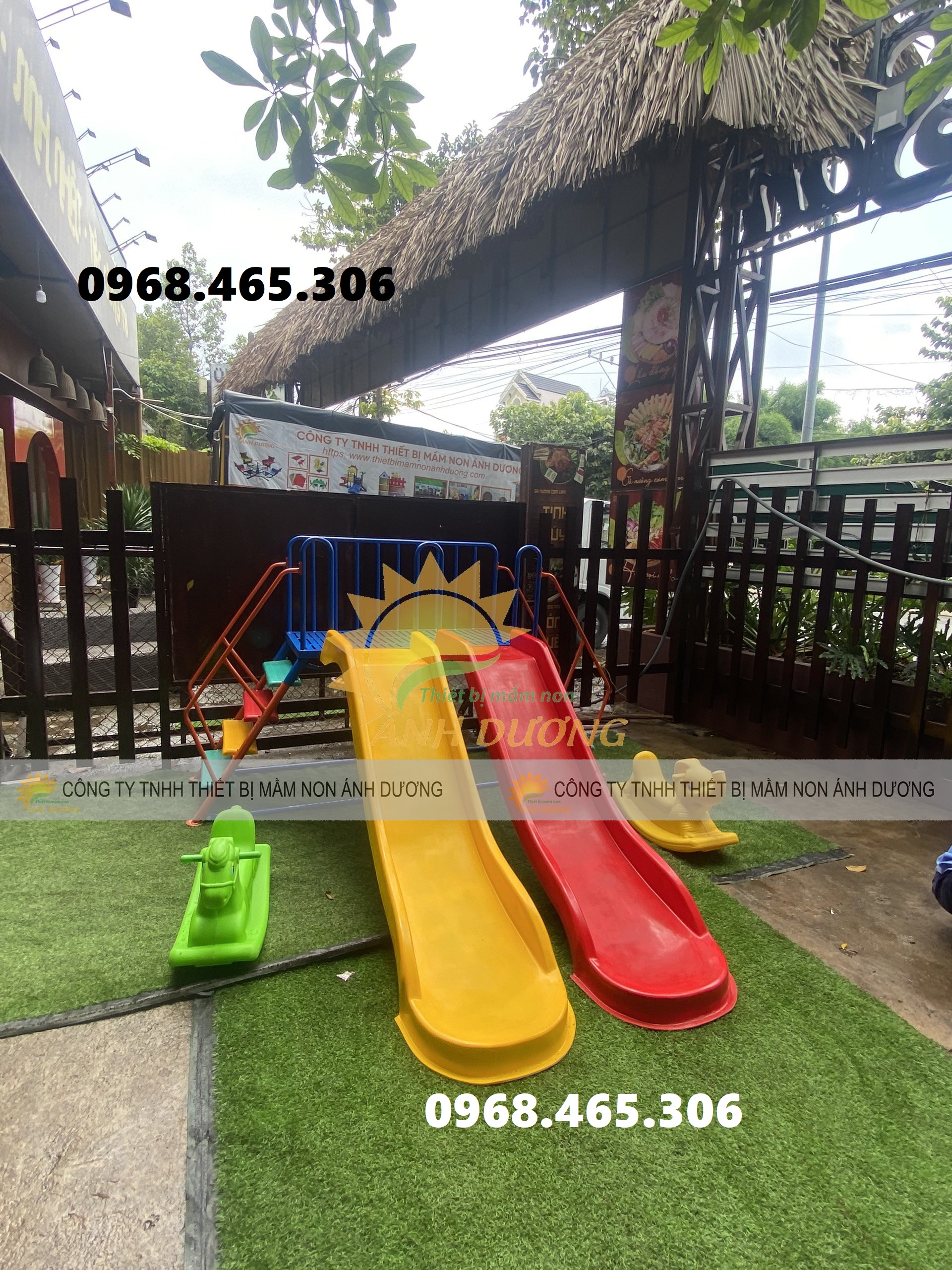 Cầu trượt khu vui chơi trẻ em, cầu trượt xích đu trẻ em