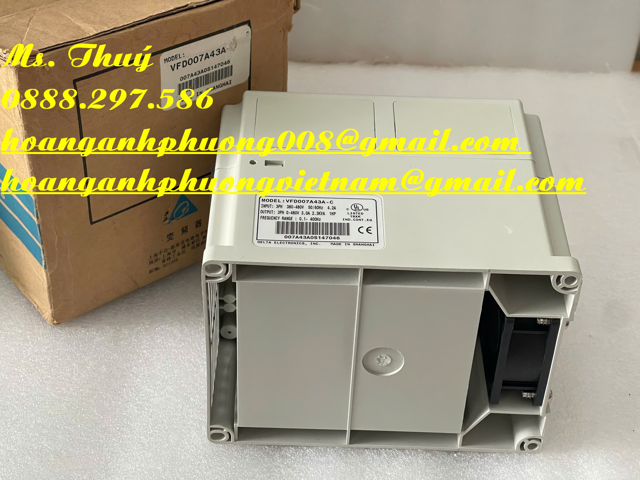 Bình Dương - Biến tần DELTA VFD007A43A giá tốt - Mới 100%