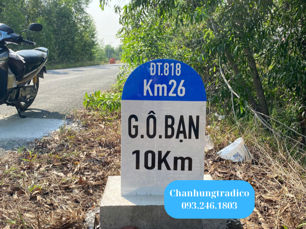 Cột km dán màng phản quang uy tín & chất lượng