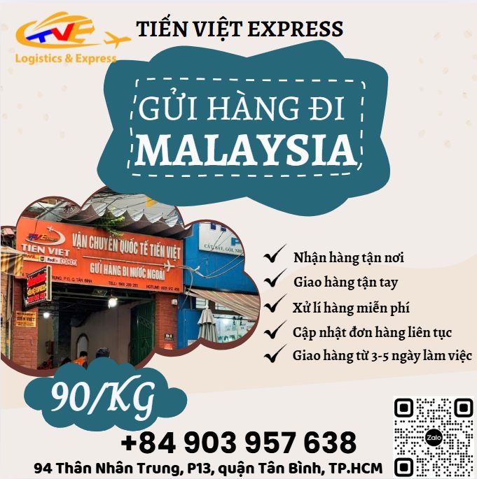 Gửi hàng đi Malaysia - Tiến Việt Express
