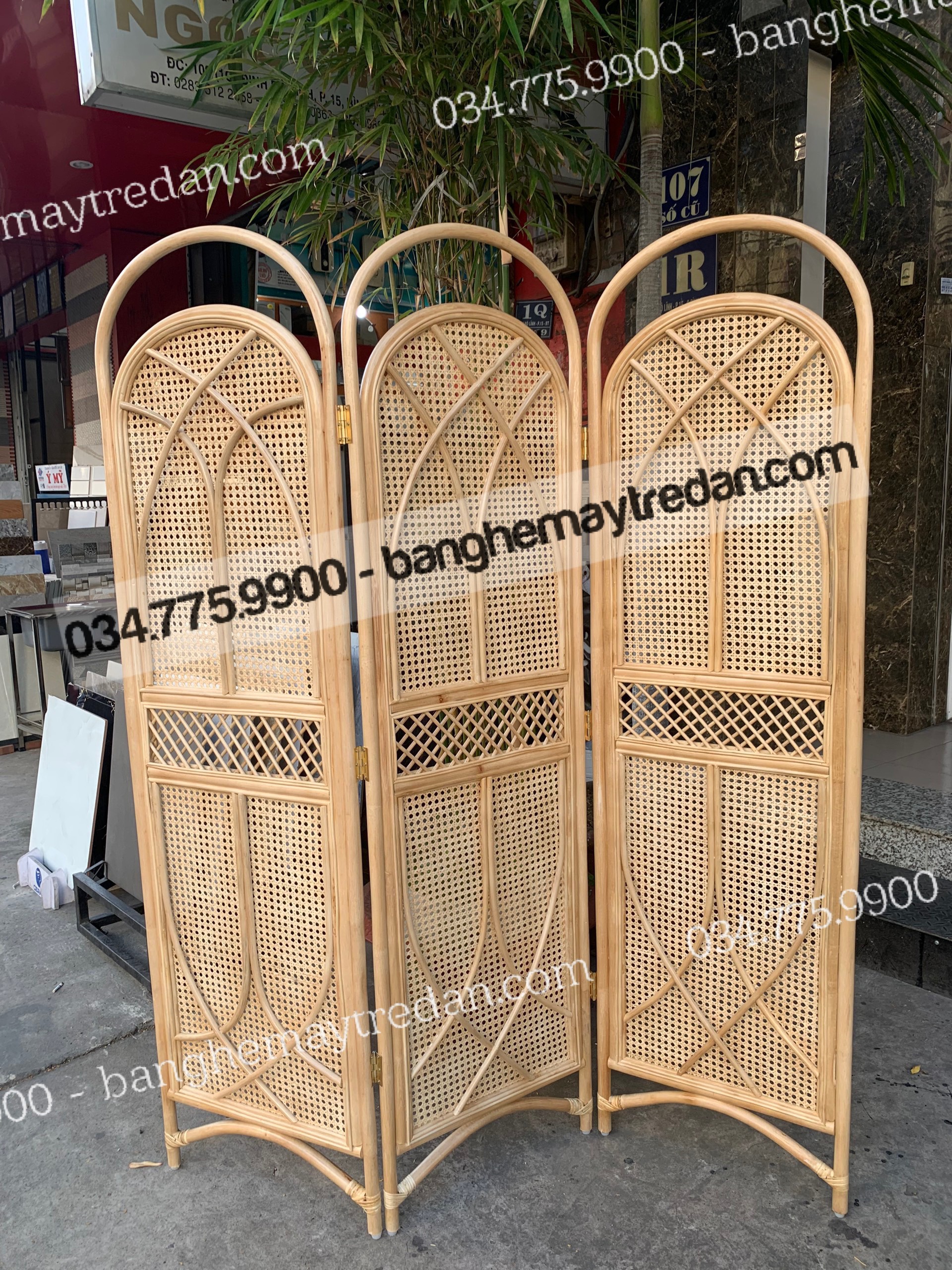 Bình phong mây spa cao cấp