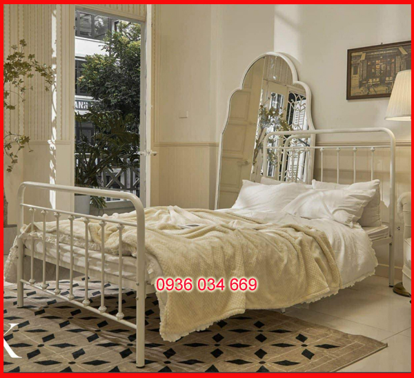 Giường sắt đẹp - giường sắt đơn cho bé