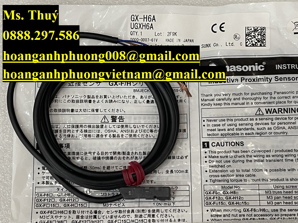 GX-H6A UGXH6A Panasonic - Cảm biến tiệm cận - Hoàng Anh Phương
