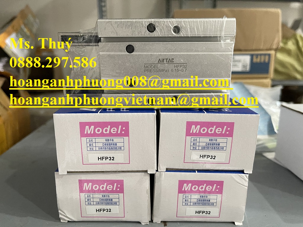 Xi lanh kẹp khí nén Airtac HFP32 - BH 12 tháng - Mới 100%