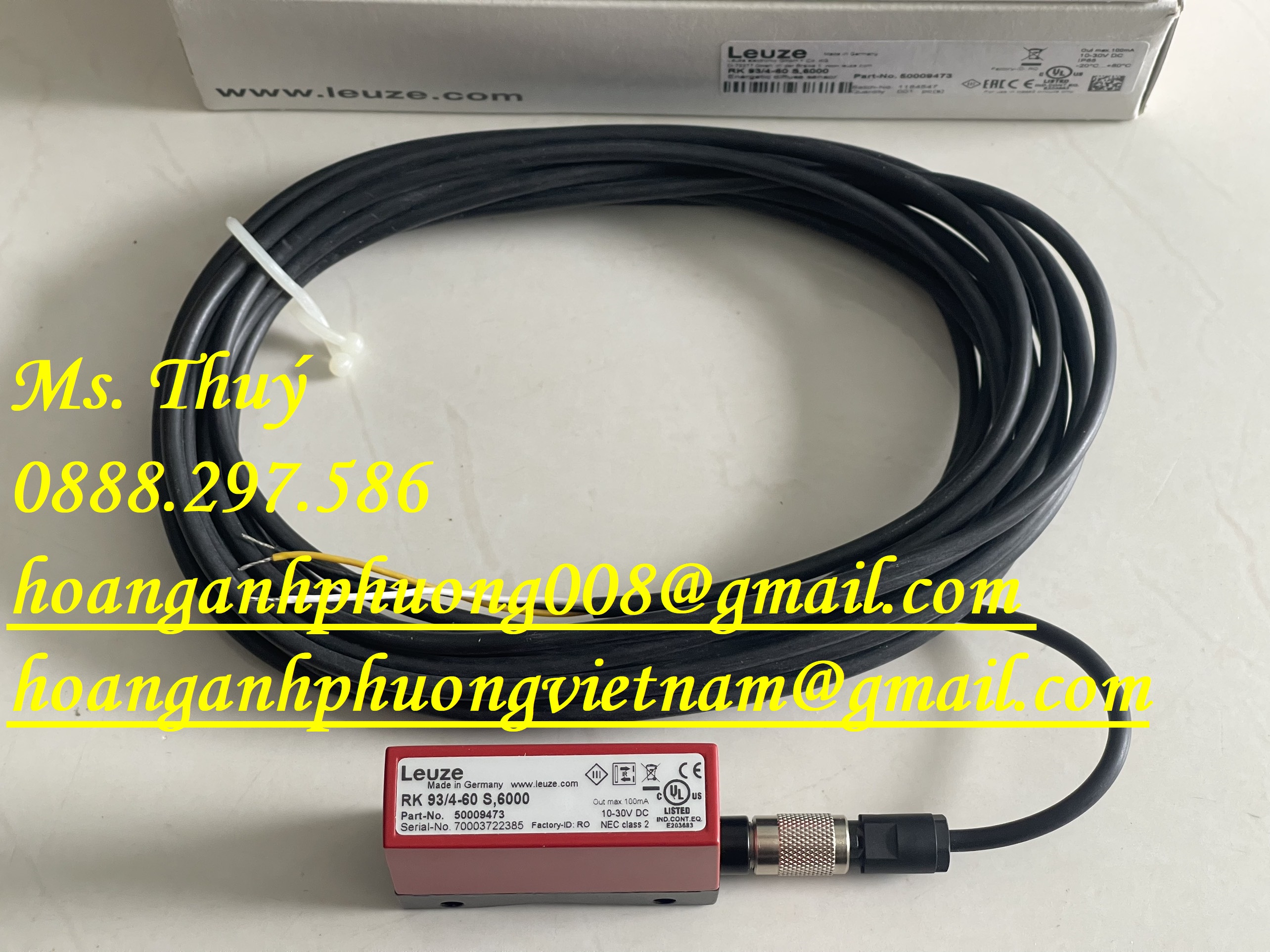 Chính hãng Leuze  - Cảm biến RK 93/4-60 S,6000 - Bình Dương