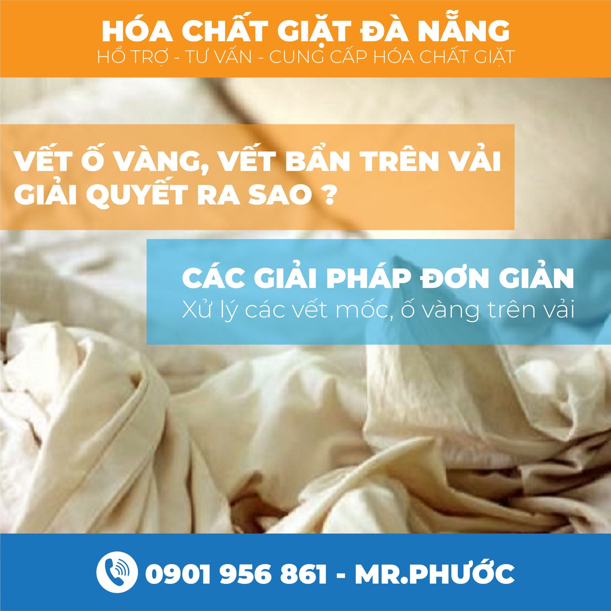 giải  quyết vết mốc, vết ố vàng trên  đồ vải để lâu ngày không sử dụng