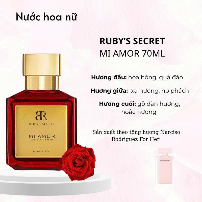[NƯỚC HOA CAO CẤP RUBY’S SECRET] – TÔN VINH PHONG CÁCH, KHẲNG ĐỊNH CÁ TÍNH!