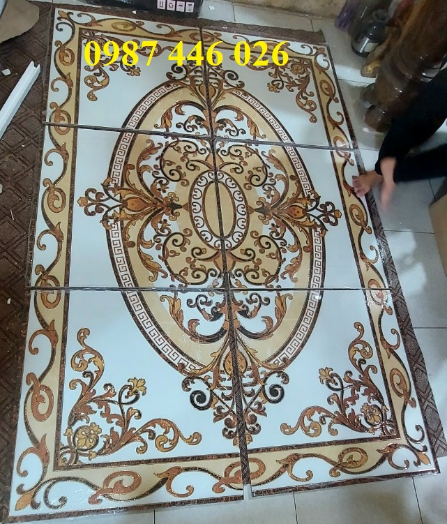 Thảm gạch nhà phòng khách đẹp HP06442