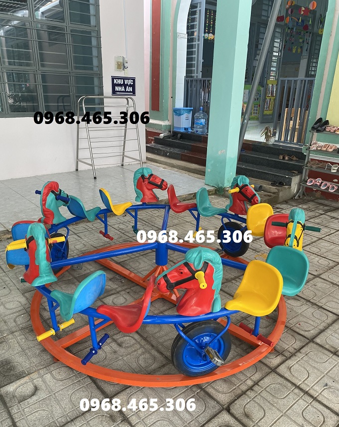 Đu quay ngựa trẻ em mâm xoay ngựa trẻ em