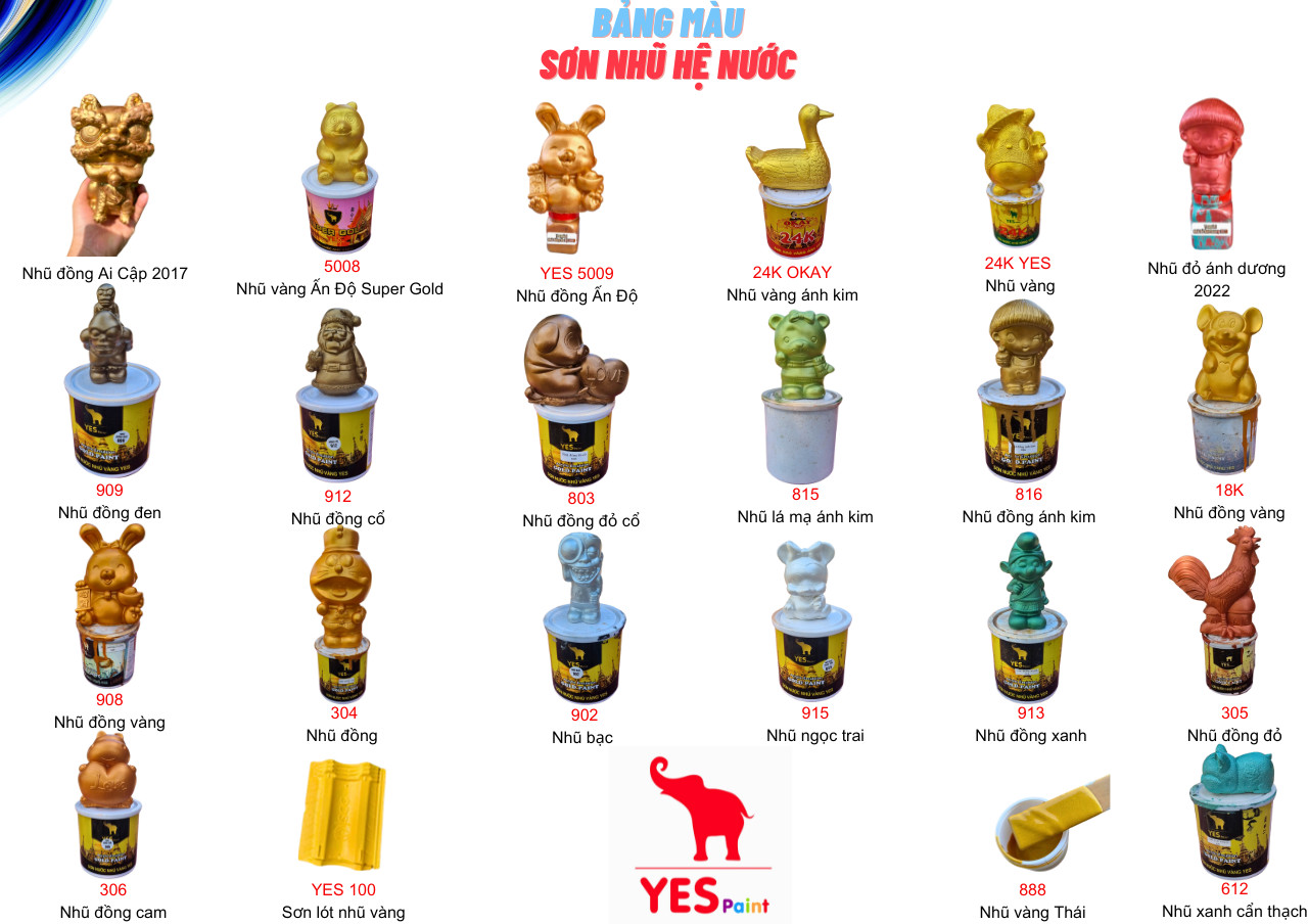 sơn nhũ hệ nước yes