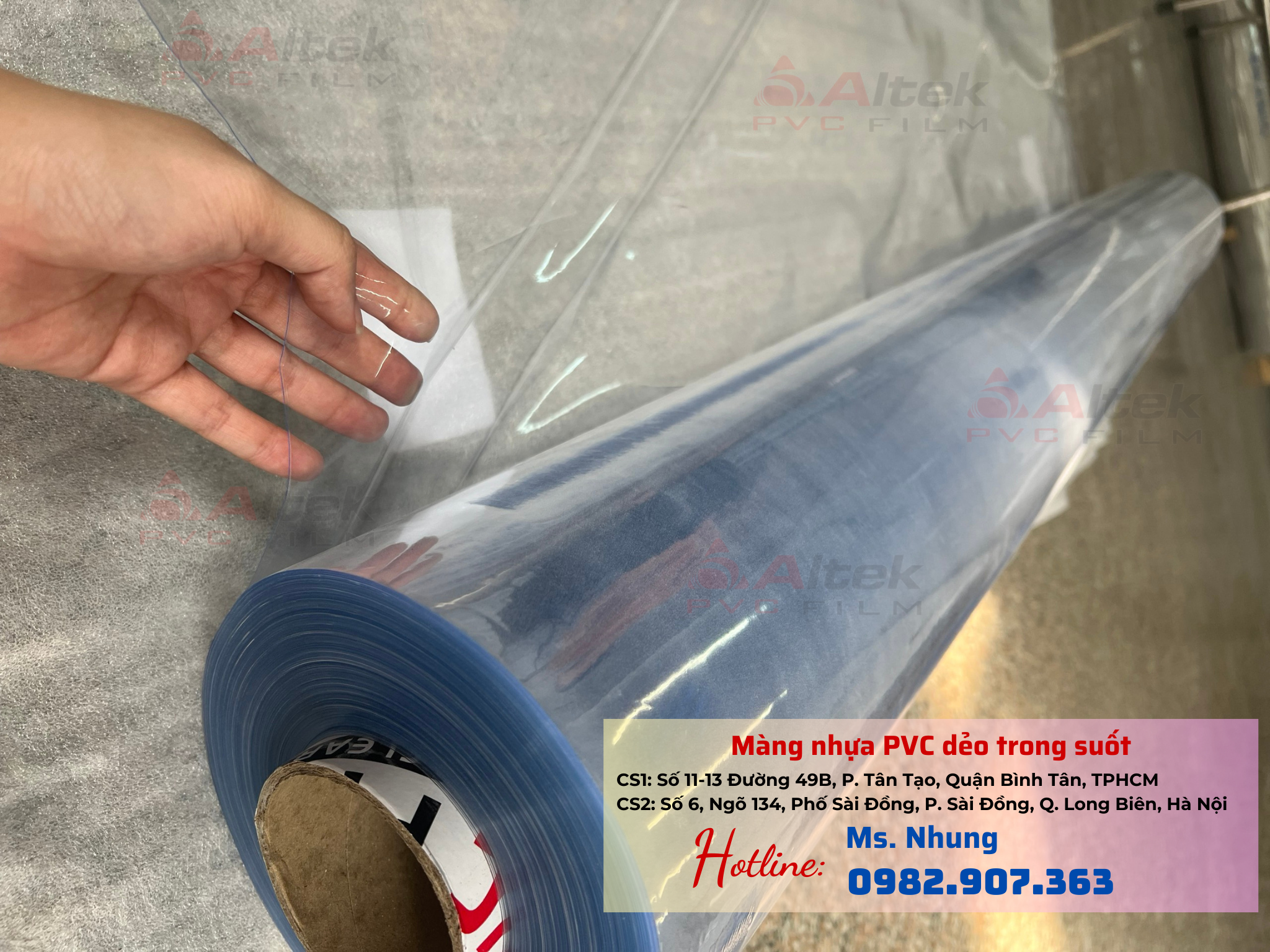 Màng nhựa PVC dẻo trong suốt giá gốc nhà xưởng