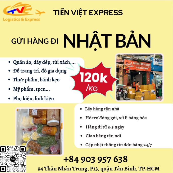 Gửi hàng đi Nhật Bản  - Tiến Việt Express