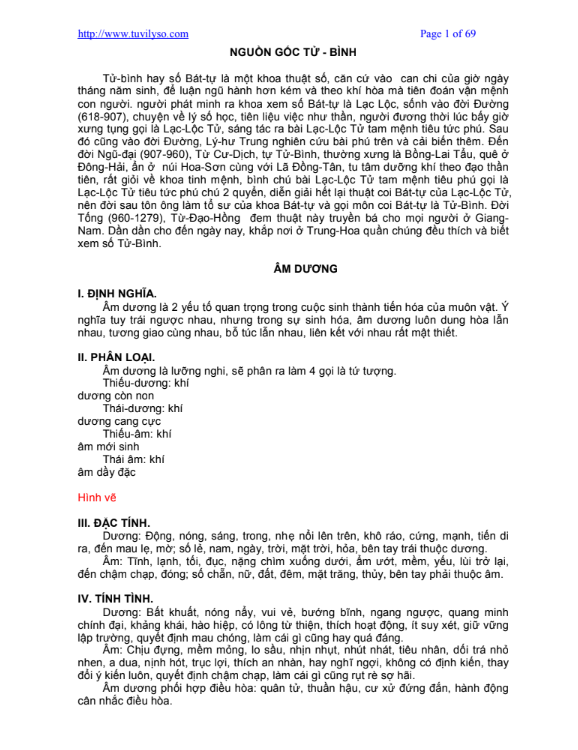 Tử Bình Thuyết Minh - Đỗ Đình Tuân