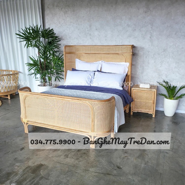 Giường ngủ mây tự nhiên