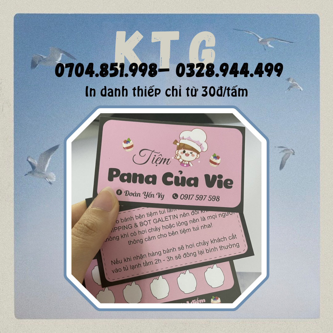 in danh thiếp tại Cần Thơ
