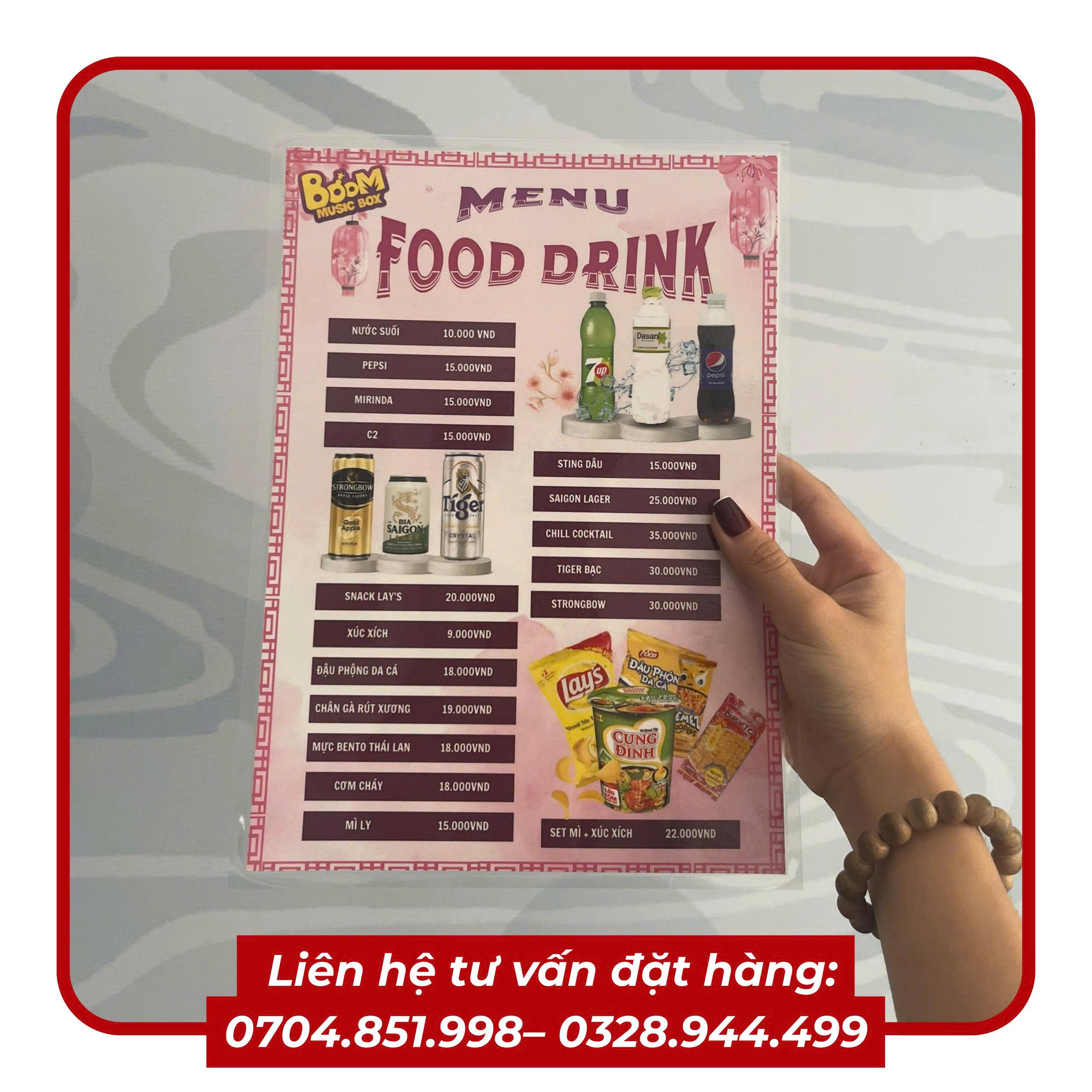 IN MENU FOMEX HASHTAG CÁC LOẠI