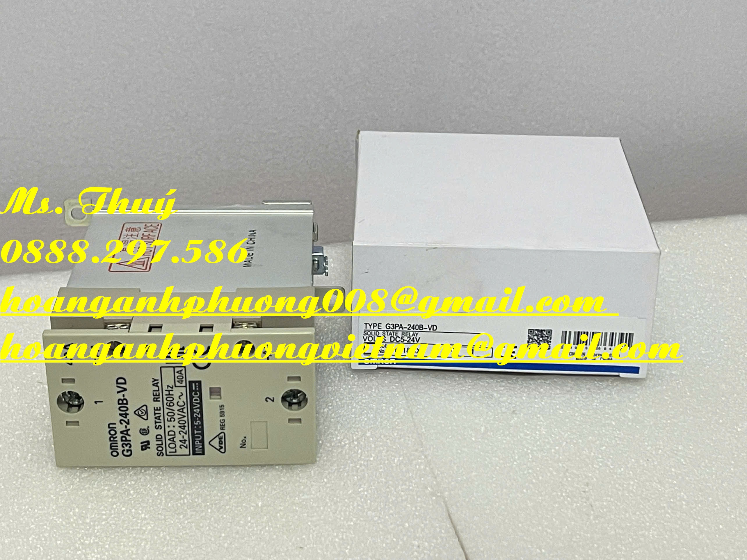 Omron giá tốt - Rơ le bán dẫn G3PA-240B-VD - Hàng mới