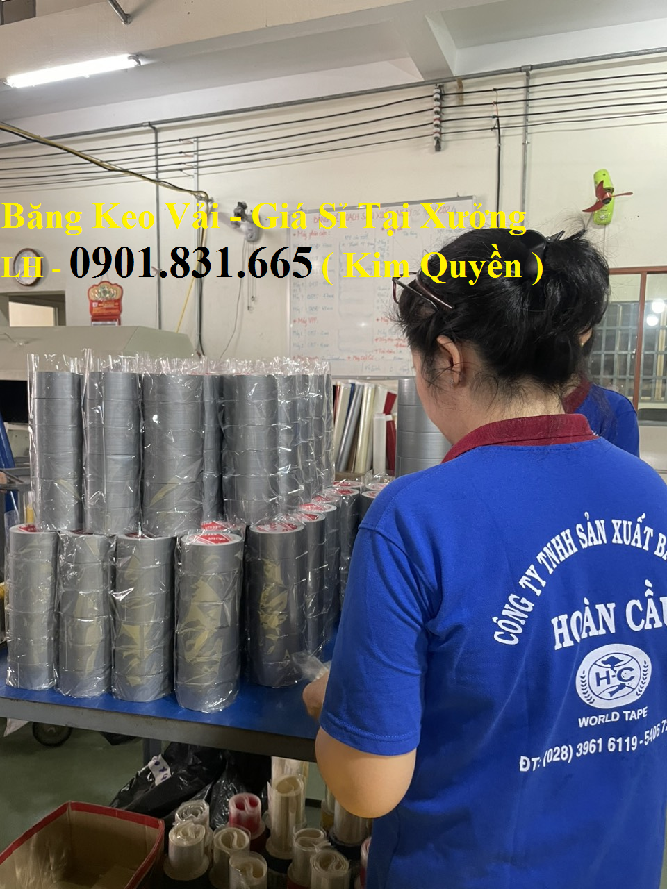 Xưởng Cung Cấp Sỉ Băng Keo Vải Dán bao - Dán Bạt - Chất Lượng , Giá Tốt