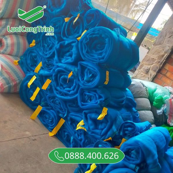 Lưới gangform bao che blue 2 lớp