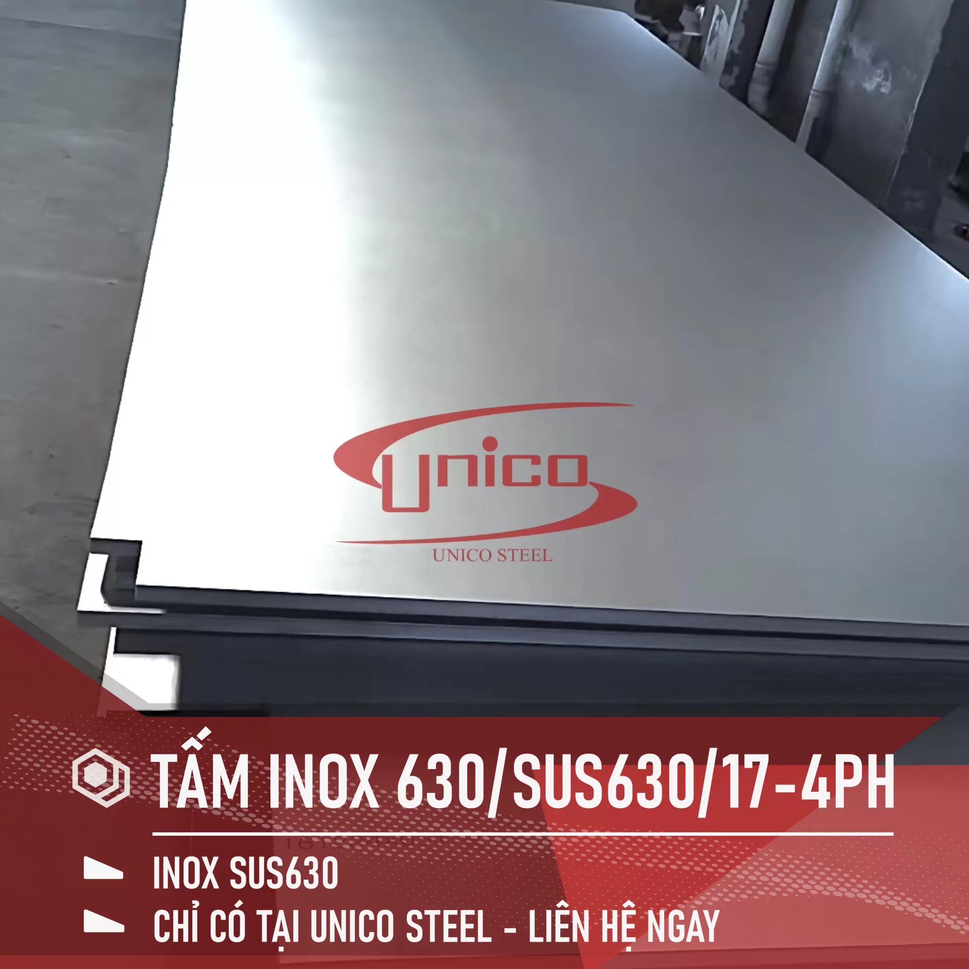 Tấm inox 630/SUS630 _ Unico Steel