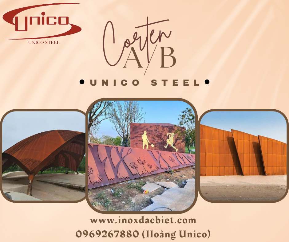 Thép tấm kháng thời tiết Corten A _Unico Steel