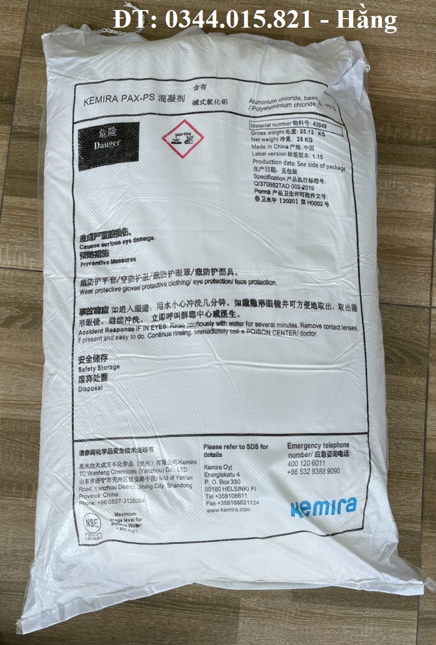 Lắng tụ PAC Phần Lan, loại bỏ cặn lơ lửng, xử lý nước ao nuôi