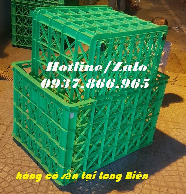 Sọt nhựa dùng trong các nhà máy kéo hàng, sọt 8 bánh xe, sọt nhựa ke