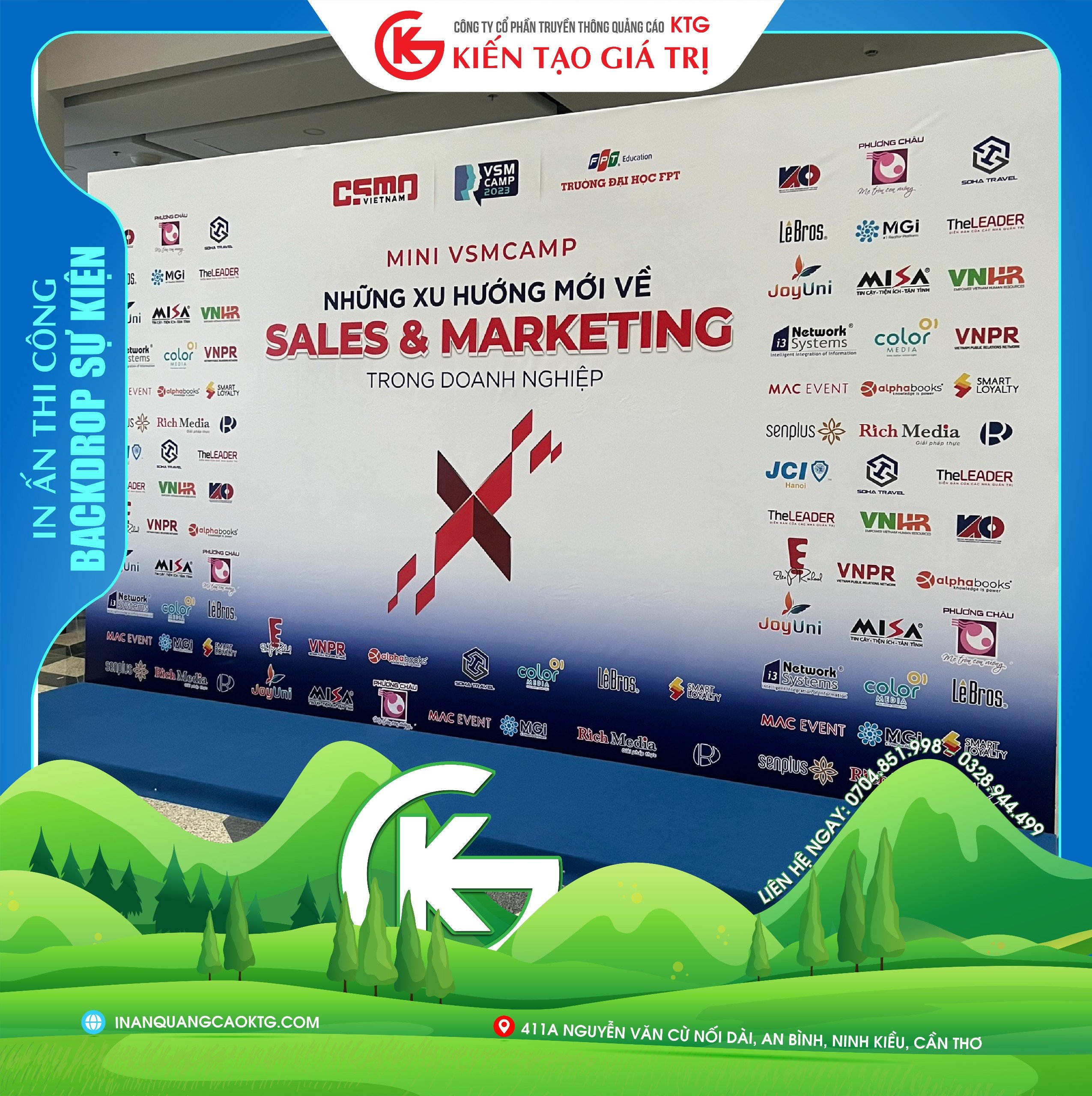 thi công backdrop tại cần thơ chuyên nghiệp nhanh chóng