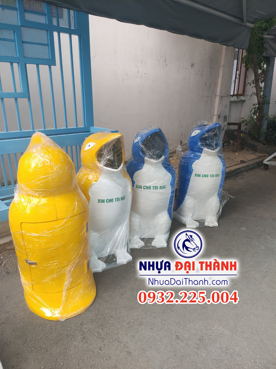 Thùng rác hình thú nhựa composite nhiều mẫu xinh xắn