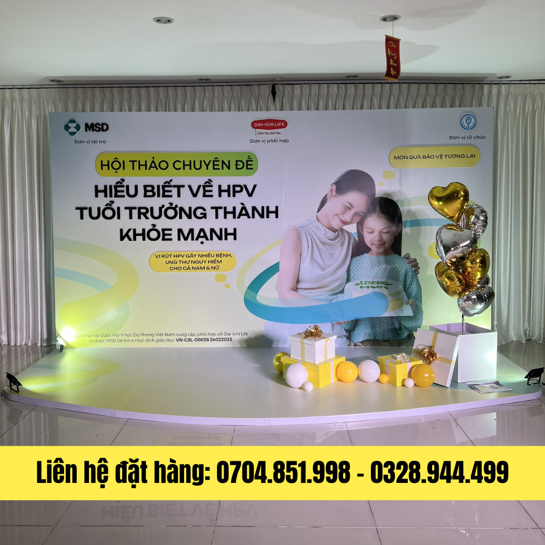 thi công backdrop trọn gói in ấn tại cần thơ