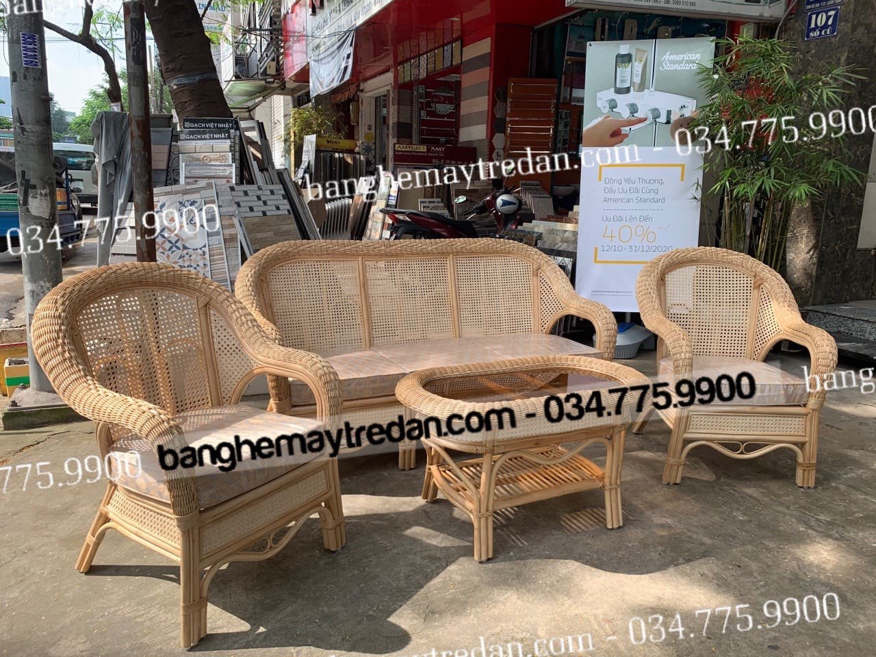 Xưởng cung cấp mẫu sofa mây truyền thống