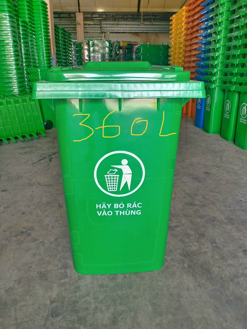 Thùng rác nhựa công cộng 360lit.