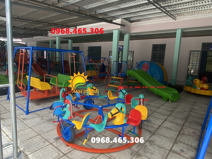 Mâm xoay đu quay trẻ em, đu quay ngựa cho bé mầm non nhiều mẫu