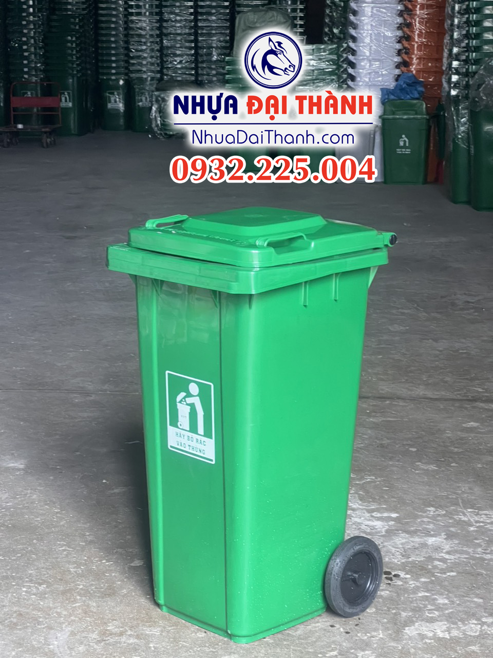 Thùng rác 120 Lít ( Nhựa nguyên sinh HDPE) -Nhiều màu sắc