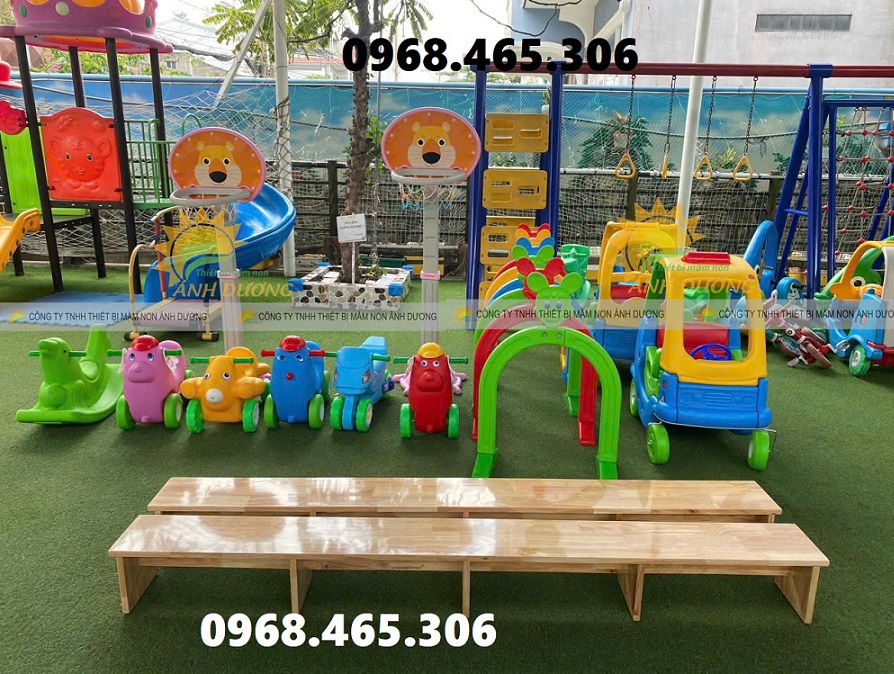 Cầu trượt trẻ em, thú nhún lò xo mầm non, xích đu trẻ em nhập khẩu