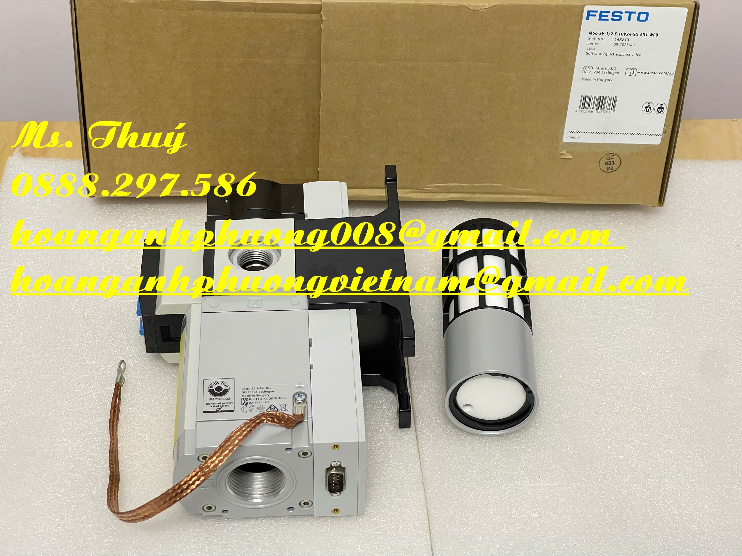 Van Festo cap cấp - MS6-SV-1/2-E-10V24-SO-AD1-MP1